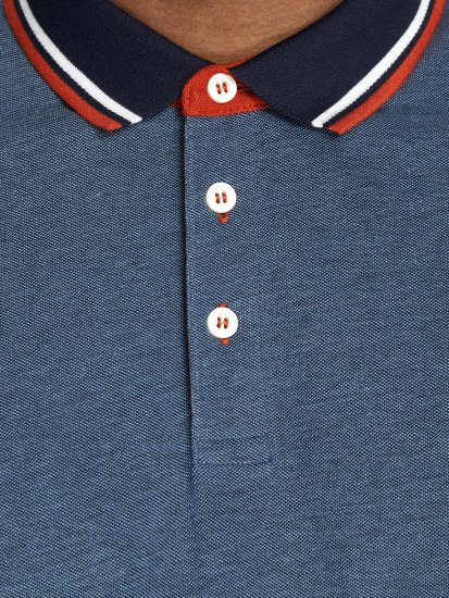 Jack & Jones Paulos Polo Denim Blue - Polo - Polo Uomo Taglie Forti