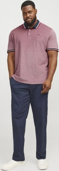 Jack & Jones PAULOS Short Sleeve Polo Rio Red/PS - Polo - Polo Uomo Taglie Forti