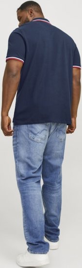 Jack & Jones PAULOS Short Sleeve Polo Navy Blazer - Polo - Polo Uomo Taglie Forti