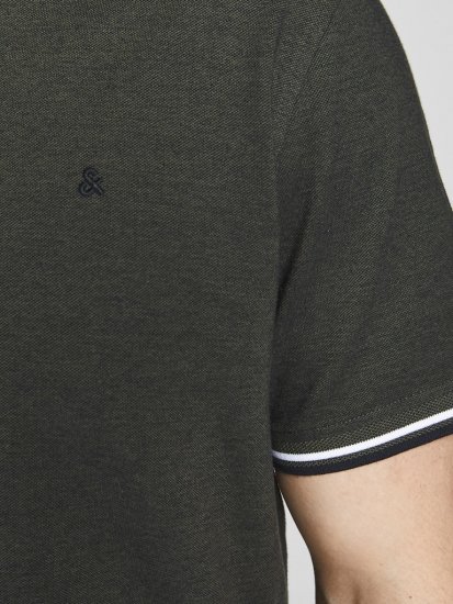 Jack & Jones PAULOS Short Sleeve Polo Green/PLAY 1 - Polo - Polo Uomo Taglie Forti