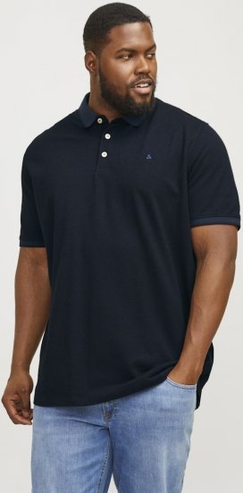 Jack & Jones PAULOS Short Sleeve Polo Dark Navy/PS - Polo - Polo Uomo Taglie Forti