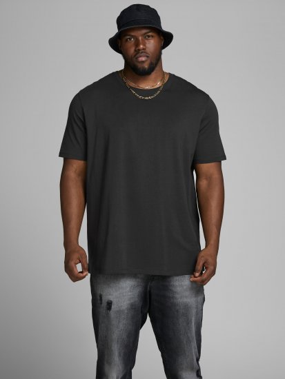 Jack & Jones Organic Basic T-shirt Black - Magliette - Magliette Uomo Taglie Forti