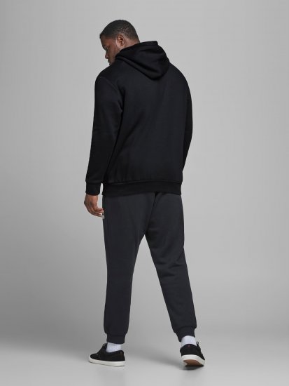 Jack & Jones Elogo Sweat Hood Black - Felpe & felpe con cappuccio - Felpe & Felpe con Cappuccio Uomo Taglie Forti