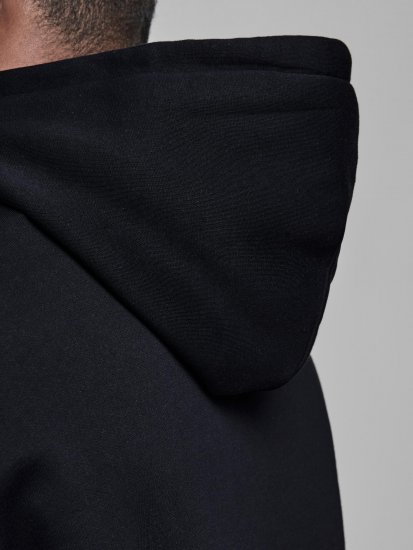 Jack & Jones Elogo Sweat Hood Black - Felpe & felpe con cappuccio - Felpe & Felpe con Cappuccio Uomo Taglie Forti