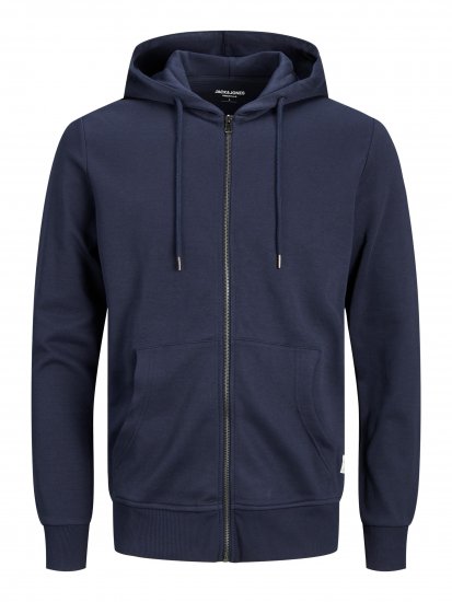 Jack & Jones Basic Sweat Zip Hood Navy Blazer - Felpe & felpe con cappuccio - Felpe & Felpe con Cappuccio Uomo Taglie Forti