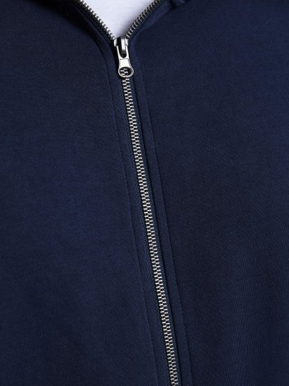 Jack & Jones Basic Sweat Zip Hood Navy Blazer - Felpe & felpe con cappuccio - Felpe & Felpe con Cappuccio Uomo Taglie Forti