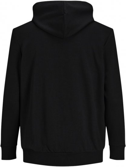 Jack & Jones Basic Sweat Zip Hood Black - Felpe & felpe con cappuccio - Felpe & Felpe con Cappuccio Uomo Taglie Forti