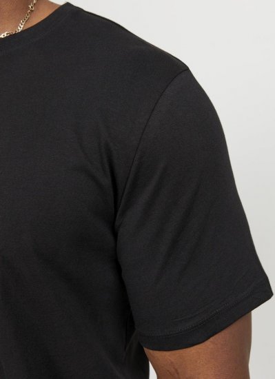 Jack & Jones NOA Crew Neck T-Shirt Black - Magliette - Magliette Uomo Taglie Forti
