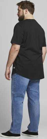 Jack & Jones NOA Crew Neck T-Shirt Black - Magliette - Magliette Uomo Taglie Forti