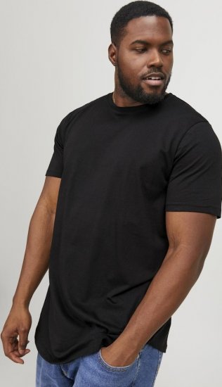 Jack & Jones NOA Crew Neck T-Shirt Black - Magliette - Magliette Uomo Taglie Forti