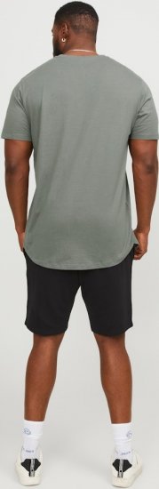 Jack & Jones NOA Crew Neck T-Shirt Grey - Magliette - Magliette Uomo Taglie Forti