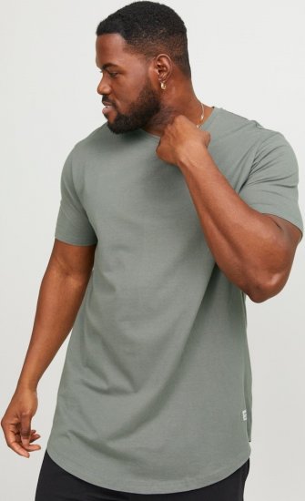 Jack & Jones NOA Crew Neck T-Shirt Grey - Magliette - Magliette Uomo Taglie Forti
