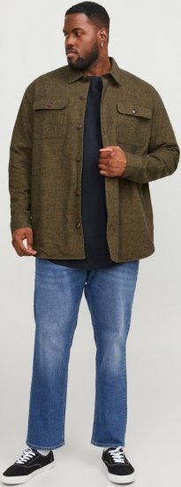 Jack & Jones NOA Crew Neck T-Shirt Navy Blazer - Magliette - Magliette Uomo Taglie Forti