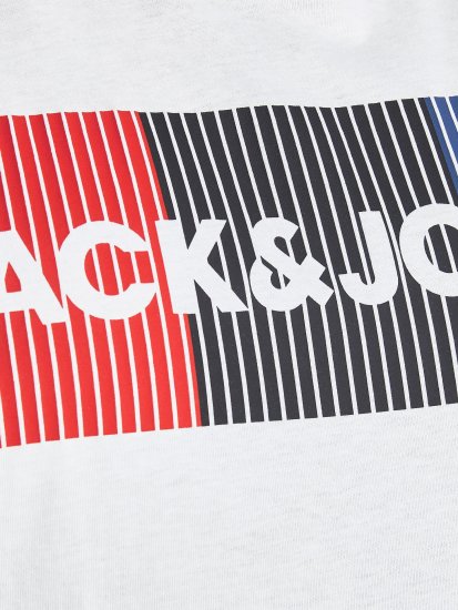 Jack & Jones JJECORP Logo Play T-Shirt White - Magliette - Magliette Uomo Taglie Forti