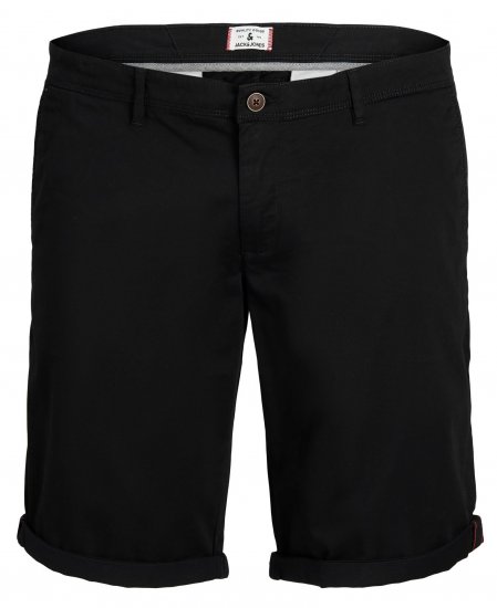 Jack & Jones JPSTBOWIE Chino Shorts Black - Shorts - Pantaloncini Uomo Taglie Forti