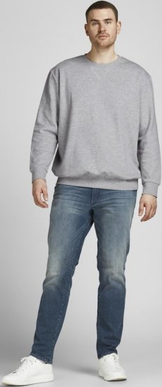 Jack & Jones Basic Sweatshirt Light Grey Melange - Felpe & felpe con cappuccio - Felpe & Felpe con Cappuccio Uomo Taglie Forti