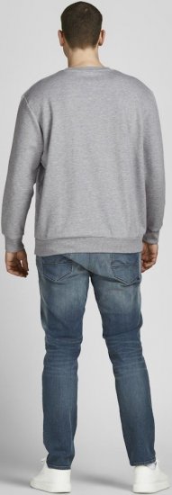 Jack & Jones Basic Sweatshirt Light Grey Melange - Felpe & felpe con cappuccio - Felpe & Felpe con Cappuccio Uomo Taglie Forti