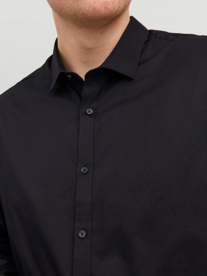 Jack & Jones CARDIFF Dress Shirt Black - Camicie - Camicie Taglie Forti Uomo