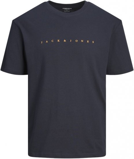 Jack & Jones STAR T-Shirt Dark Navy - Magliette - Magliette Uomo Taglie Forti