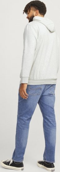 Jack & Jones 2 COL LOGO Hoodie White Melange - Felpe & felpe con cappuccio - Felpe & Felpe con Cappuccio Uomo Taglie Forti