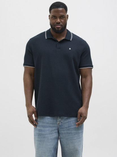 Jack & Jones AUSTIN PLAY Polo Dark Blue - Polo - Polo Uomo Taglie Forti