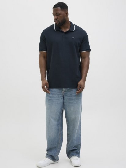 Jack & Jones AUSTIN PLAY Polo Dark Blue - Polo - Polo Uomo Taglie Forti
