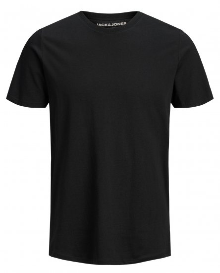 Jack & Jones Organic Basic T-shirt Black - Magliette - Magliette Uomo Taglie Forti