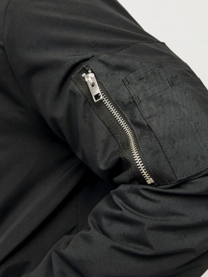 Jack & Jones RUSH Bomber Jacket Black - Giubbotti - Giubbotti Uomo Taglie Forti