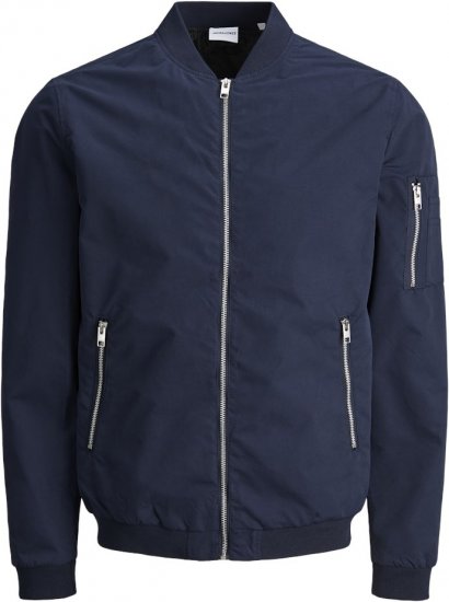 Jack & Jones RUSH Bomber Jacket Navy Blazer - Giubbotti - Giubbotti Uomo Taglie Forti