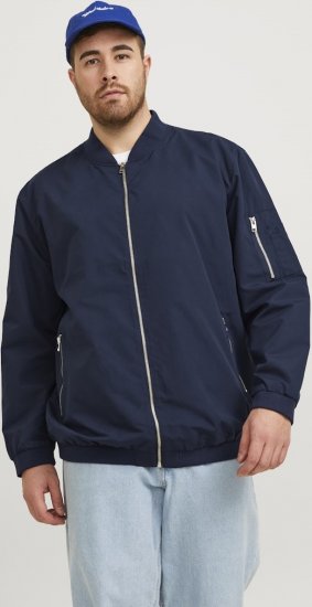 Jack & Jones RUSH Bomber Jacket Navy Blazer - Giubbotti - Giubbotti Uomo Taglie Forti