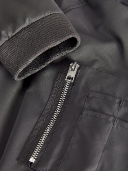 Jack & Jones RUSH Bomber Jacket Grey - Giubbotti - Giubbotti Uomo Taglie Forti
