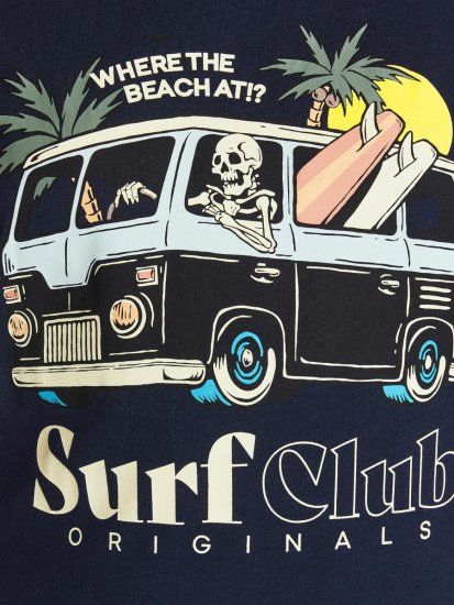 Jack & Jones Summerskull T-Shirt Navy Blazer - Magliette - Magliette Uomo Taglie Forti