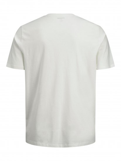 Jack & Jones JJELOGO TEE White - Magliette - Magliette Uomo Taglie Forti