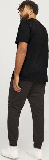Jack & Jones CORP Logo T-Shirt Black - Magliette - Magliette Uomo Taglie Forti