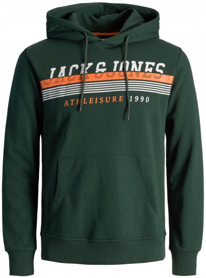 Jack & Jones JJIRON Hoodie Green - Felpe & felpe con cappuccio - Felpe & Felpe con Cappuccio Uomo Taglie Forti