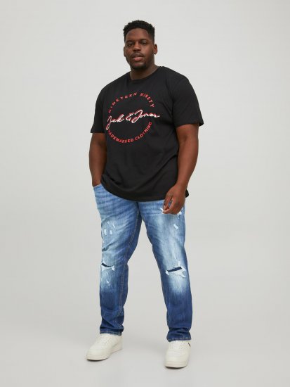 Jack & Jones JJIGLENN JJSEAL Blue Denim Jeans - Jeans & pantaloni - Jeans & Pantaloni Uomo Taglie Forti
