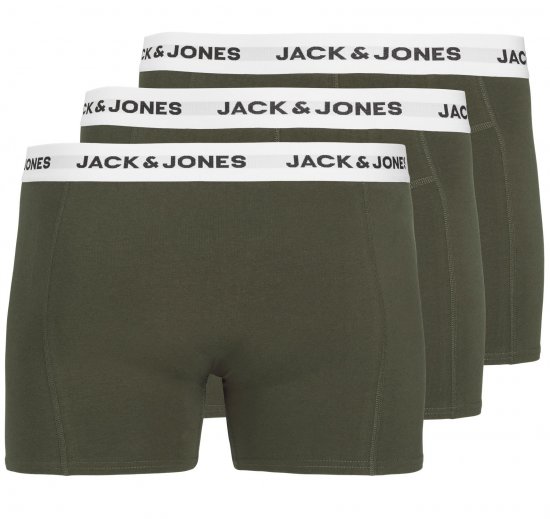 Jack & Jones JACBASIC Boxers 3-pack Green - Intimo & costumi da bagno - Intimo Taglie Forti Uomo