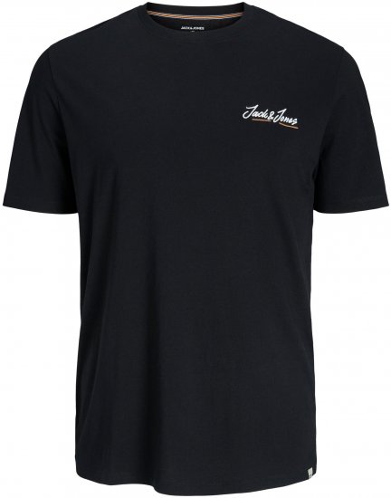 Jack & Jones JORPAUL TONS TEE Black - Magliette - Magliette Uomo Taglie Forti