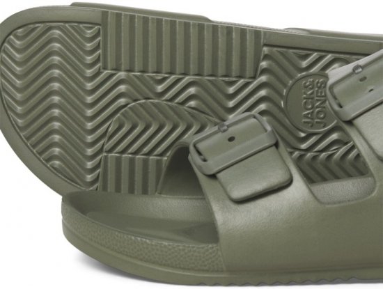 Jack & Jones Croxton Moulded Sandals Khaki - Scarpe da uomo 40-52 - 
