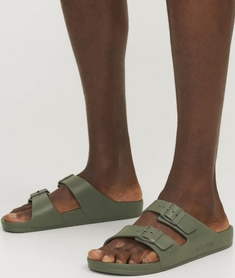 Jack & Jones Croxton Moulded Sandals Khaki - Scarpe da uomo 40-52 - 