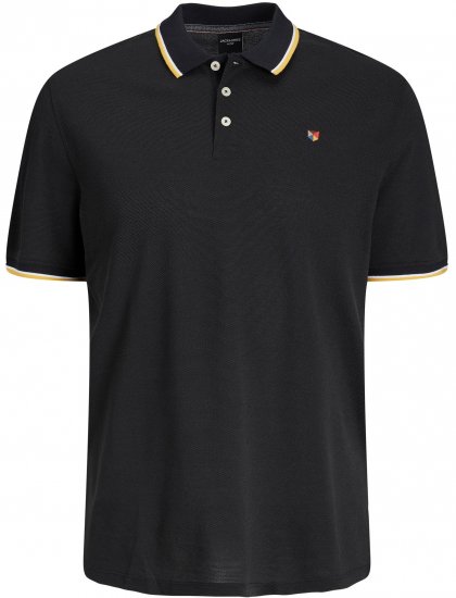 Jack & Jones JPRWINBLU Poloshirt Black - Polo - Polo Uomo Taglie Forti