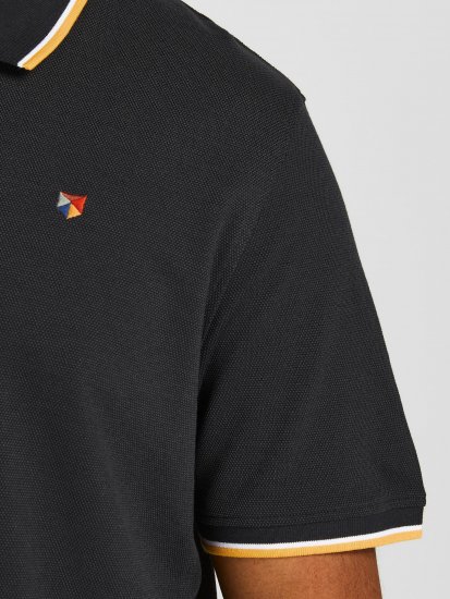Jack & Jones JPRWINBLU Poloshirt Black - Polo - Polo Uomo Taglie Forti