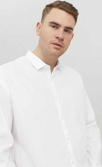 Jack & Jones CARDIFF Dress Shirt White - Camicie - Camicie Taglie Forti Uomo