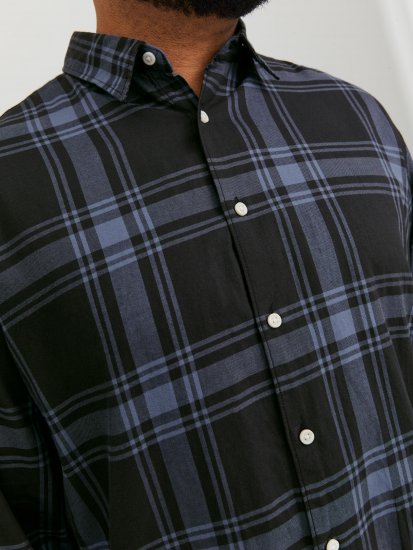 Jack & Jones JORJOSHUA Checked Shirt Navy - Camicie - Camicie Taglie Forti Uomo