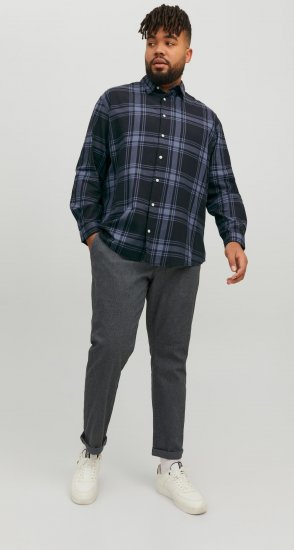 Jack & Jones JORJOSHUA Checked Shirt Navy - Camicie - Camicie Taglie Forti Uomo