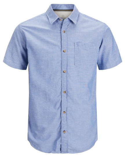Jack & Jones JORABEL Casual Shirt Ensign Blue - Camicie - Camicie Taglie Forti Uomo