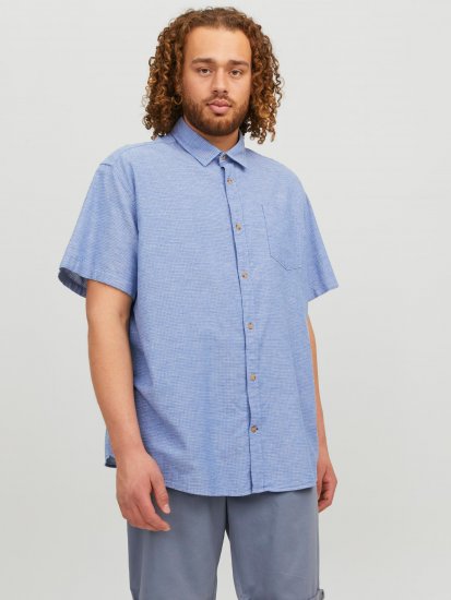 Jack & Jones JORABEL Casual Shirt Ensign Blue - Camicie - Camicie Taglie Forti Uomo