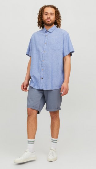 Jack & Jones JORABEL Casual Shirt Ensign Blue - Camicie - Camicie Taglie Forti Uomo