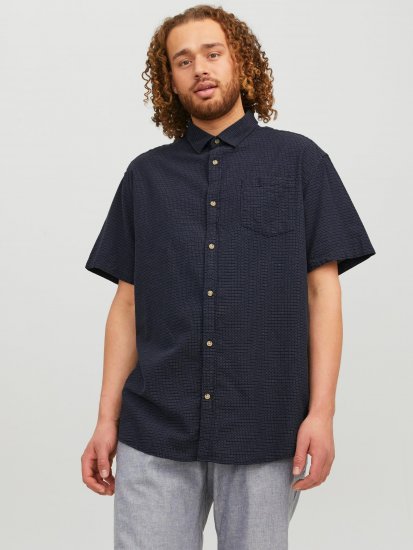 Jack & Jones JORABEL Casual Shirt Navy - Camicie - Camicie Taglie Forti Uomo