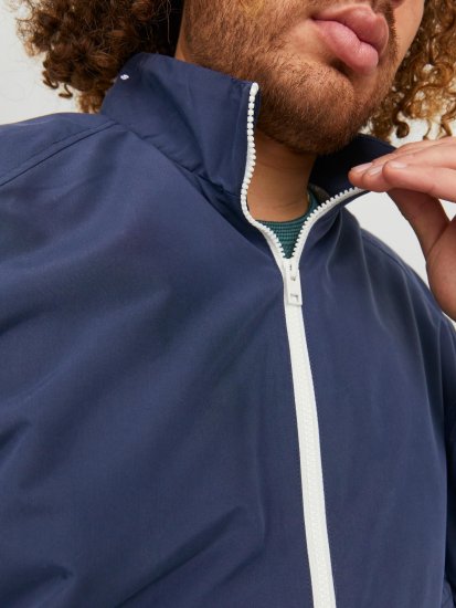 Jack & Jones JORLUKE Light Bomber Jacket Navy - Giubbotti - Giubbotti Uomo Taglie Forti